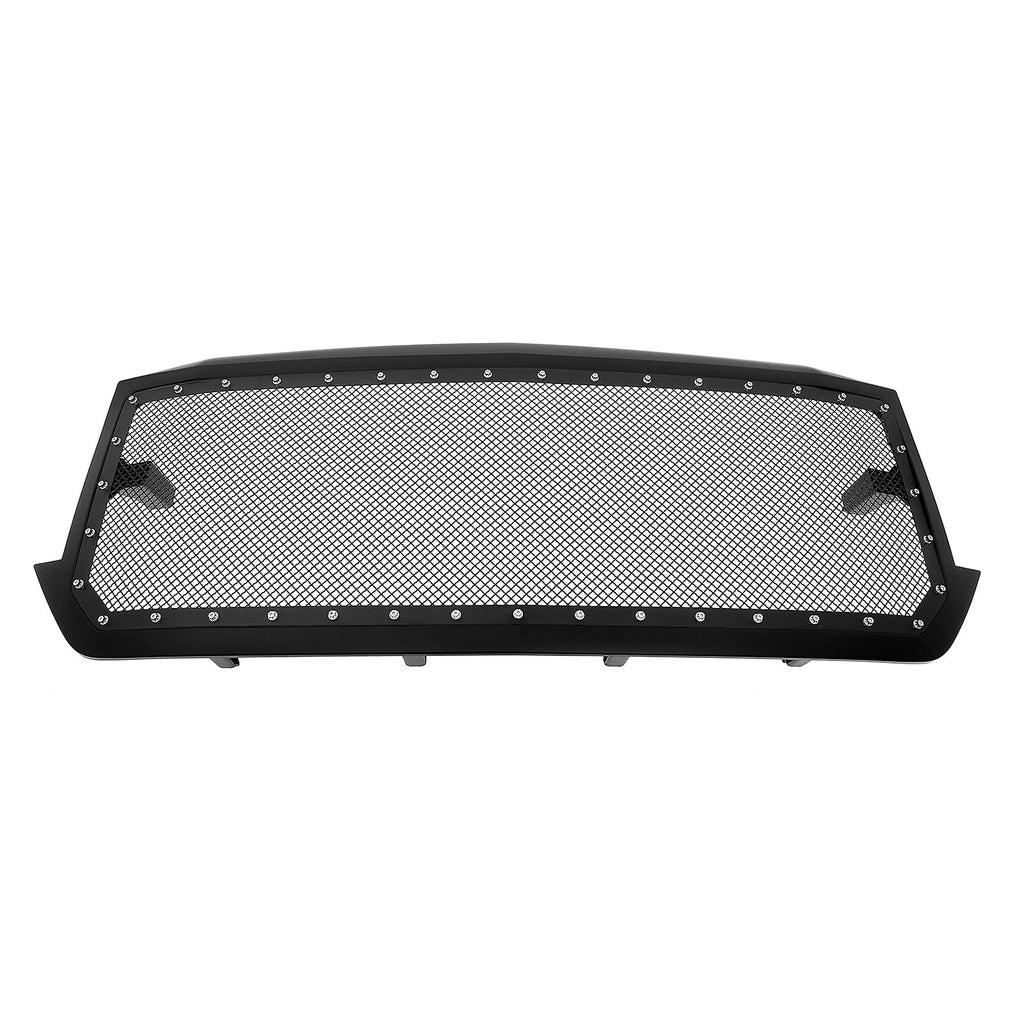 Upper Stainless Mesh Grille for Chevy Silverado 1500 (2016-2019) Black Shell