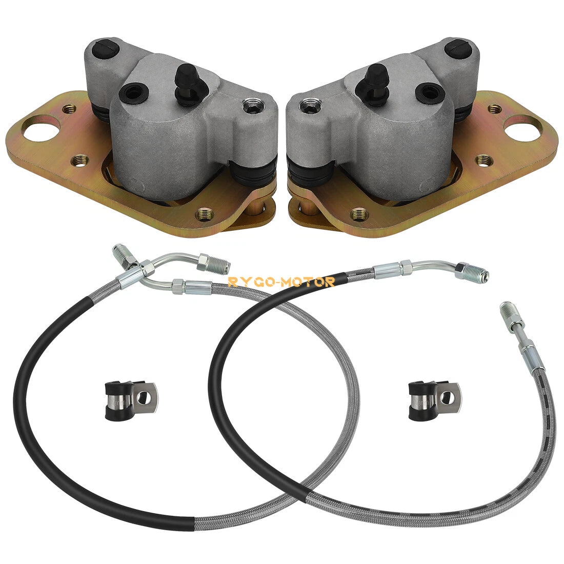 Front Brake Calipers & Hose Lines for Polaris Trail Blazer 250 (1999–2006)