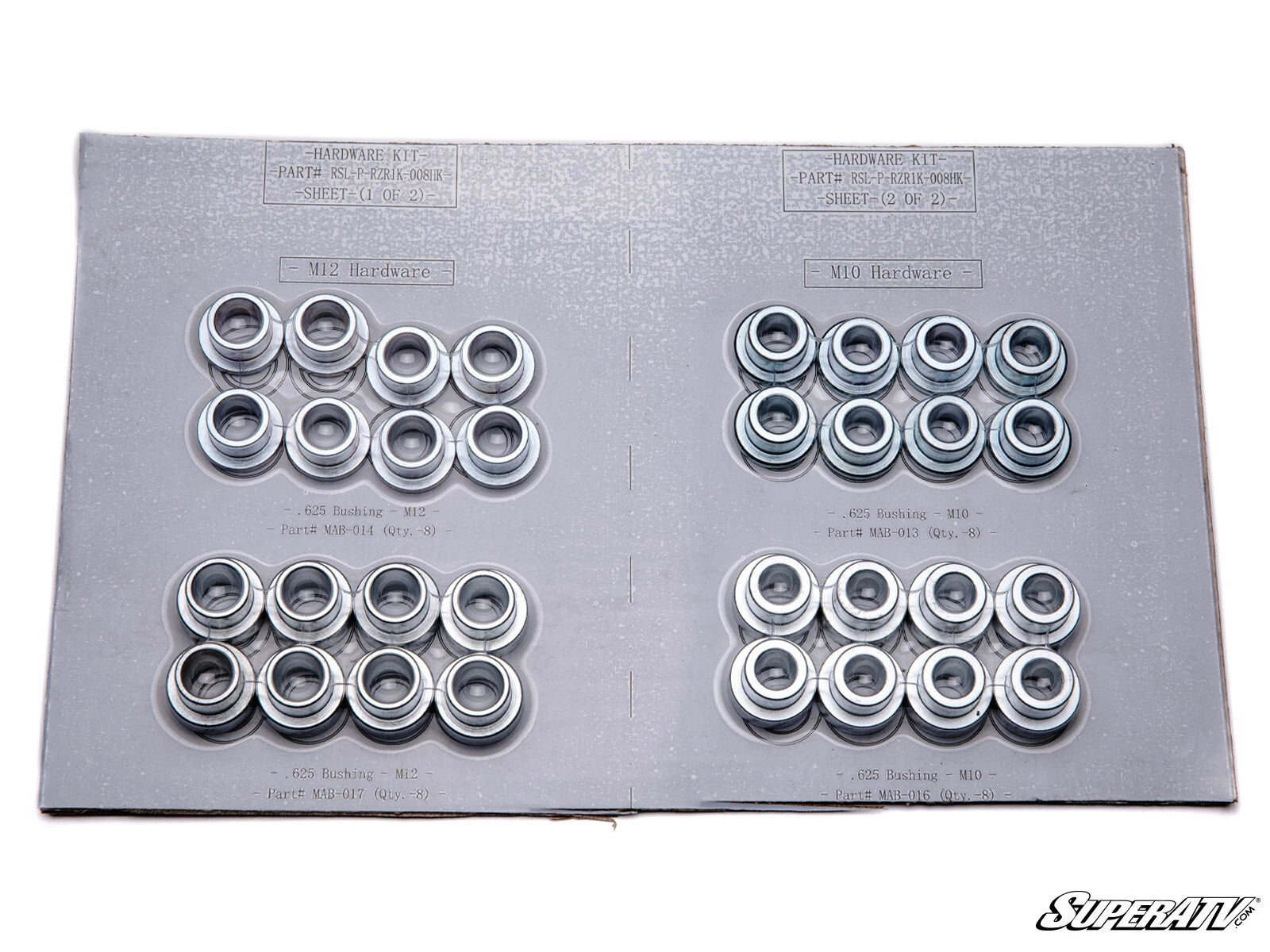 Steel Bushing Kit for Polaris RZR XP 1000 (2014–2023)