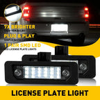 2X LED License Plate Light for Ford Flex Focus Mustang Fusion Taurus (2009–2019)