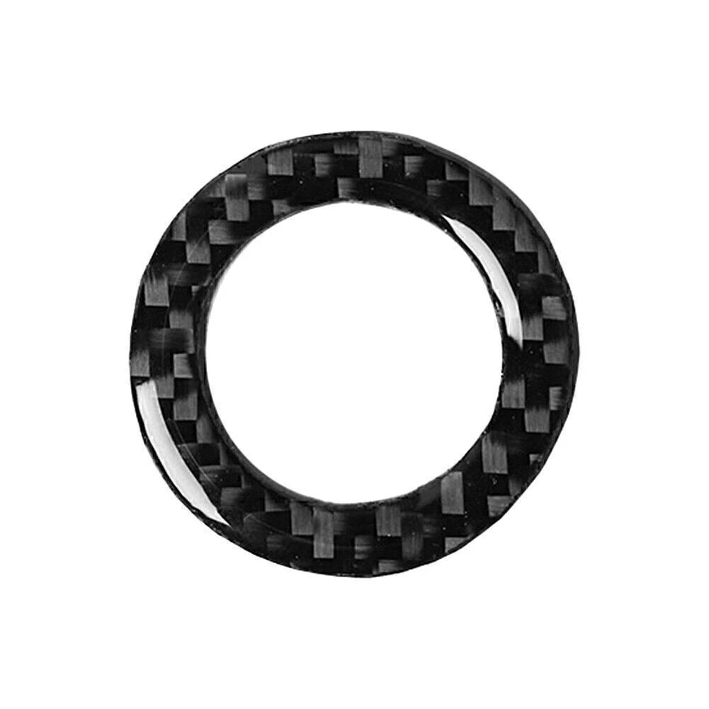 Carbon Fiber Start Stop Switch Ring Trim Cover for Ford Mustang (2009–2013)