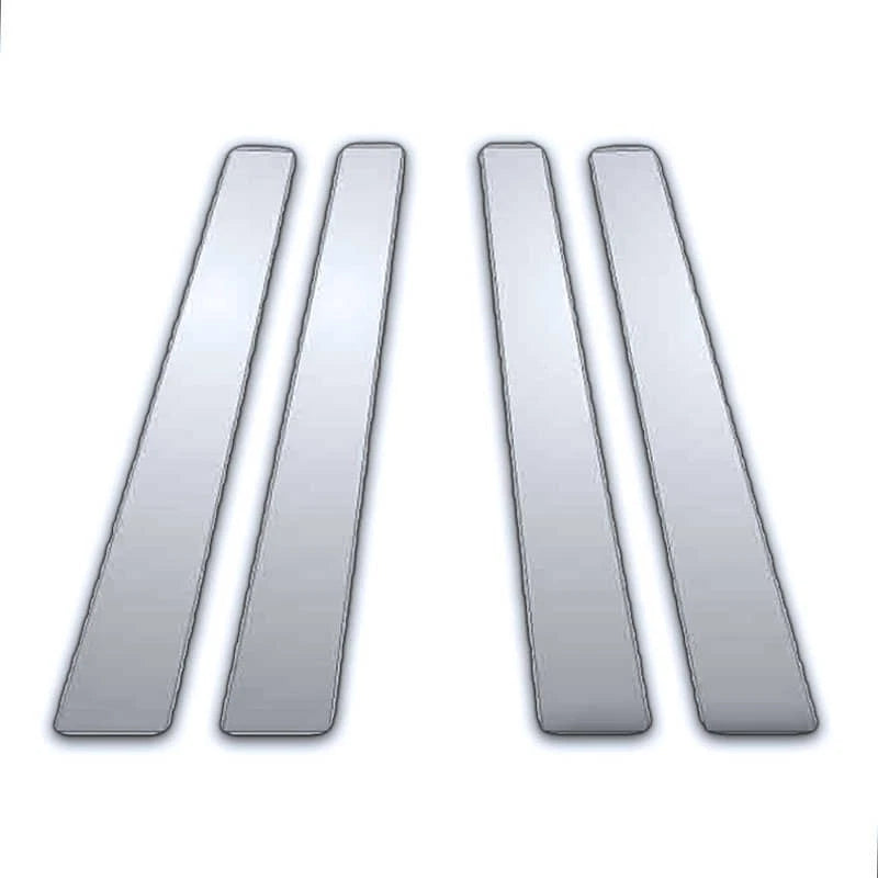 Chrome Pillar Post Covers 4Pc Replacement for Mercedes E Class (2003–2009)