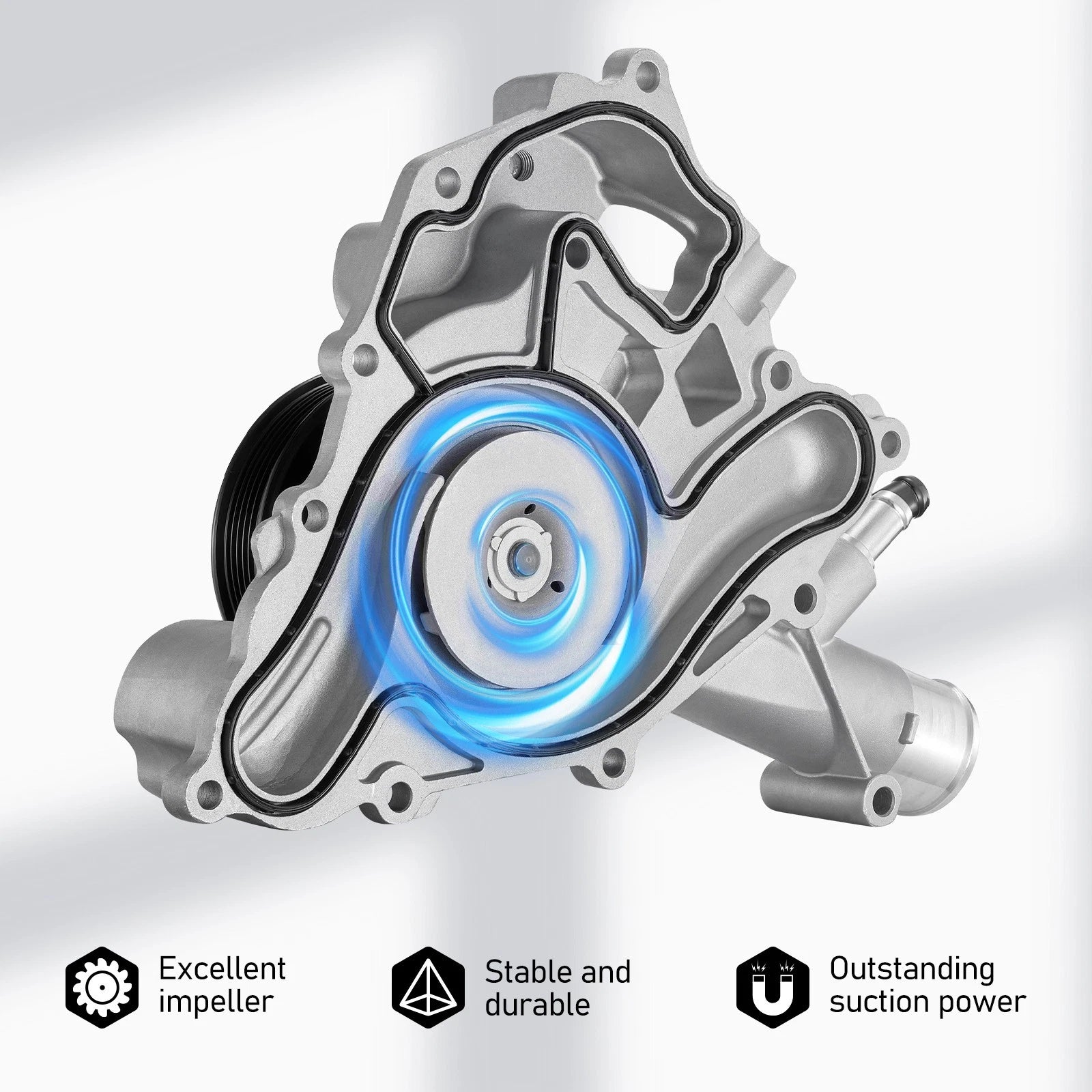 Water Pump with Gasket for Dodge Ram 3500 2009, Aspen 2009, Durango 2009