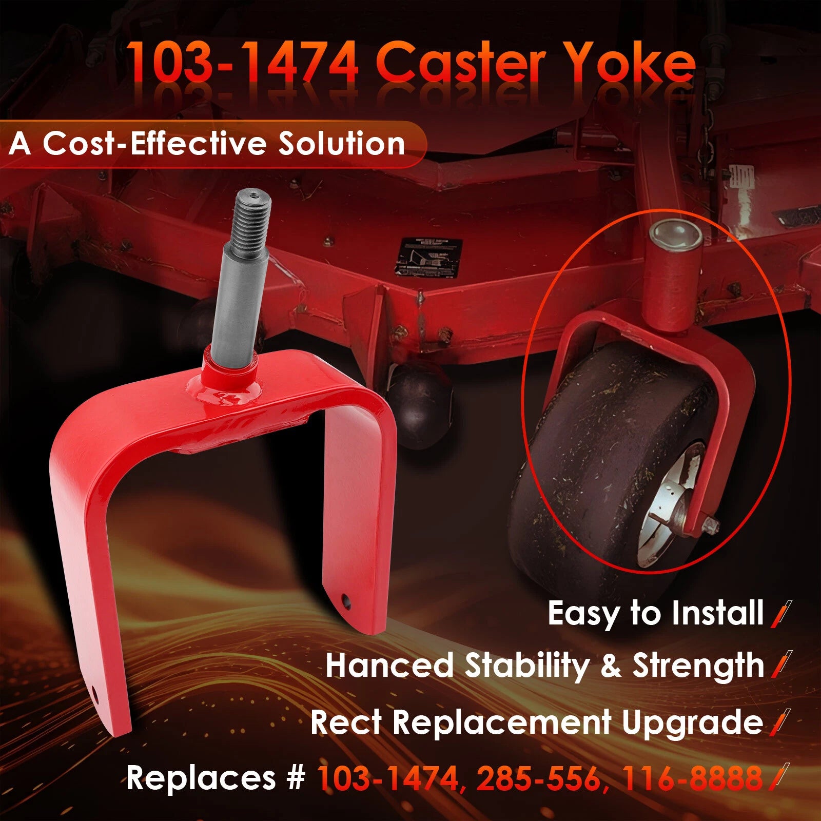 Caster Yoke for Exmark Lazer Z (52" 60" 72")