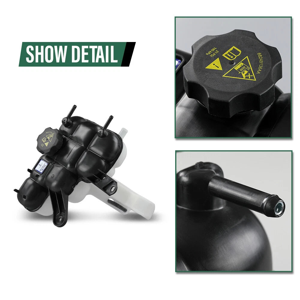 Coolant Reservoir with Cap for Dodge Durango, Jeep Grand Cherokee (2016–2022)