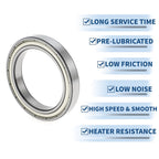 Deep Groove Ball Bearing P4 65x90x13mm for Scooter/Skateboard (1 Pc)