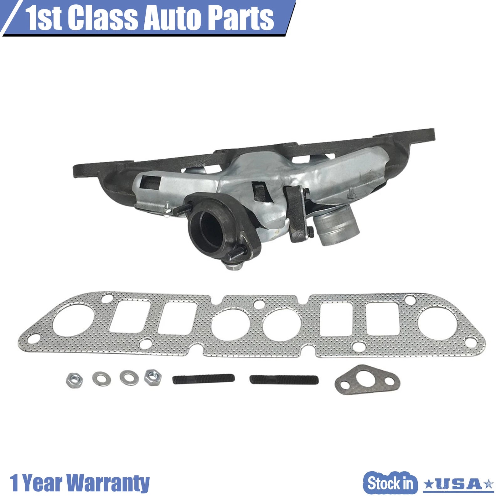 Exhaust Manifold with Gasket Kit for Dodge Dakota Jeep Cherokee (1983–2002)