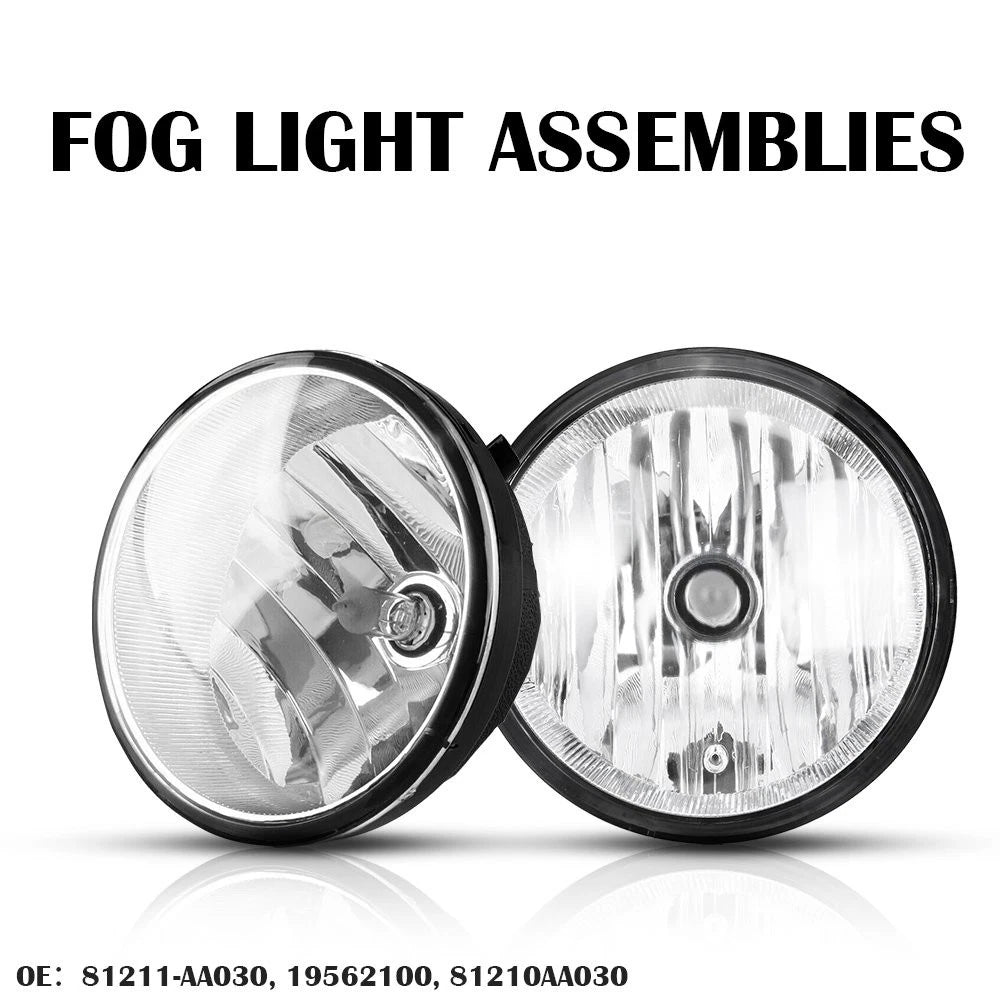 2X Fog Light Lamp Assemblies for Tacoma (2005–2011), Tundra (2007–2013)