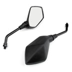 10mm Black Rear View Side Mirrors for Honda Suzuki Kawasaki (Fitment)