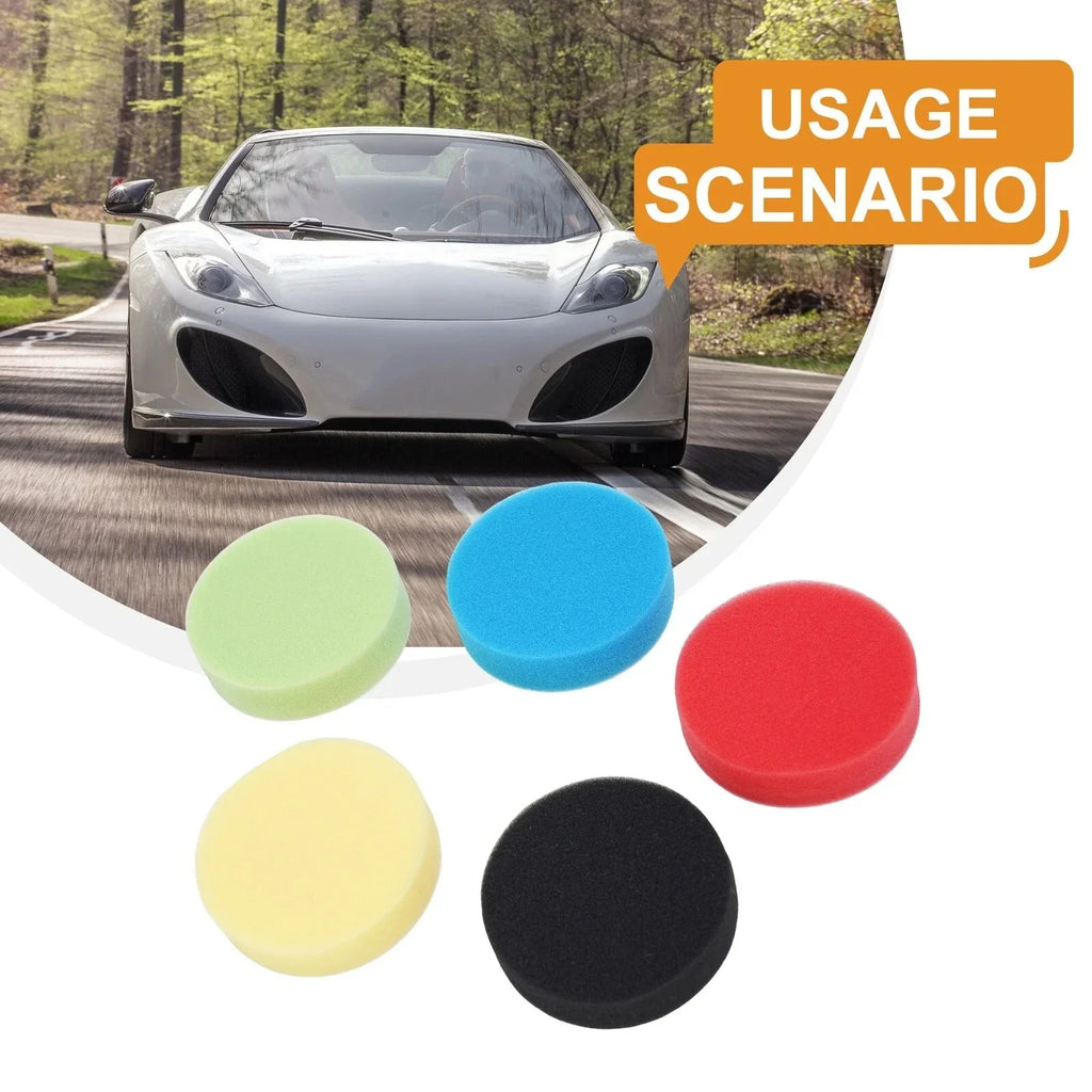 5 Pieces Sponge Polishing Waxing Buffing Pad Set for Auto Car