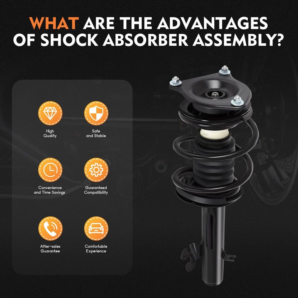 2X Front Quick Complete Struts & Coil Spring Assembly for Mini Cooper (2002–2006)
