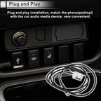 Audio Aux Adapter Cable Wire Stereo Radio Harness for BMW Car