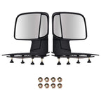 Set of 2 Power Rear View Mirrors for Ford E-150 E-250 (2003–2013) Black