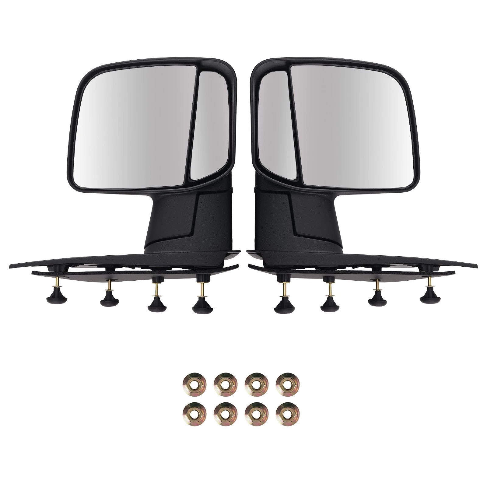 Set of 2 Power Rear View Mirrors for Ford E-150 E-250 (2003–2013) Black