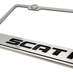 License Plate Frame Solid Black Inlay for Dodge Scat Pack (2015–2023)