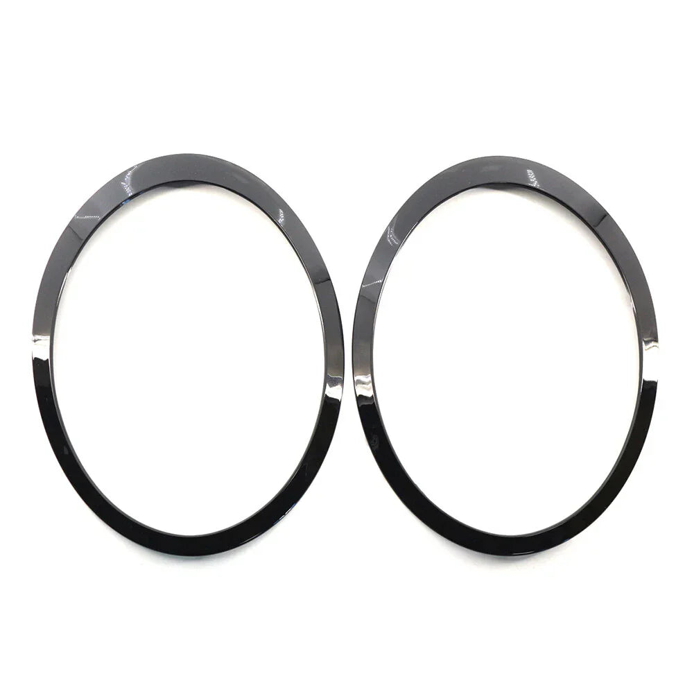 Glossy Black Headlight Trim Rings for Mini Cooper R55 R56 R57 R58 R59 (2007-2015)