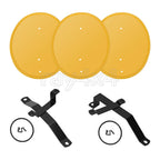 Yellow Number Plate Brackets Kit for Honda Z50 Z50R (1979–1987) with Clips & Bands