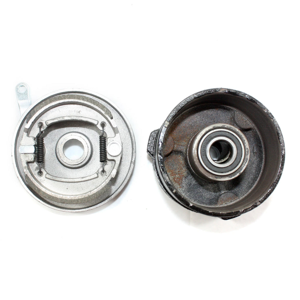 3 Stud Drum Brake Housing Wheel Hub + Shoes for 110cc 125cc Quad ATV (N/A)