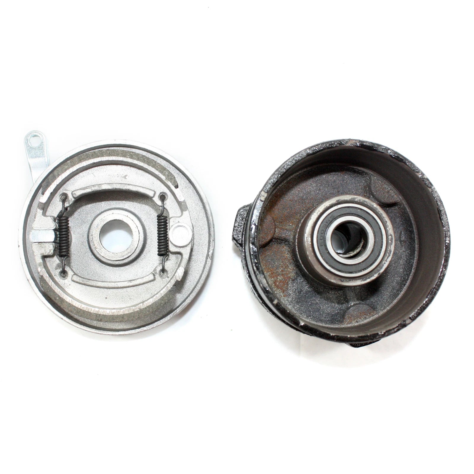 3 Stud Drum Brake Housing Wheel Hub + Shoes for 110cc 125cc Quad ATV (N/A)