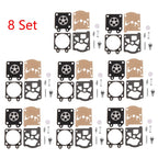 Set of 8 Carburetor Diaphragm Repair Kits for Chainsaw 4500 5200 5800