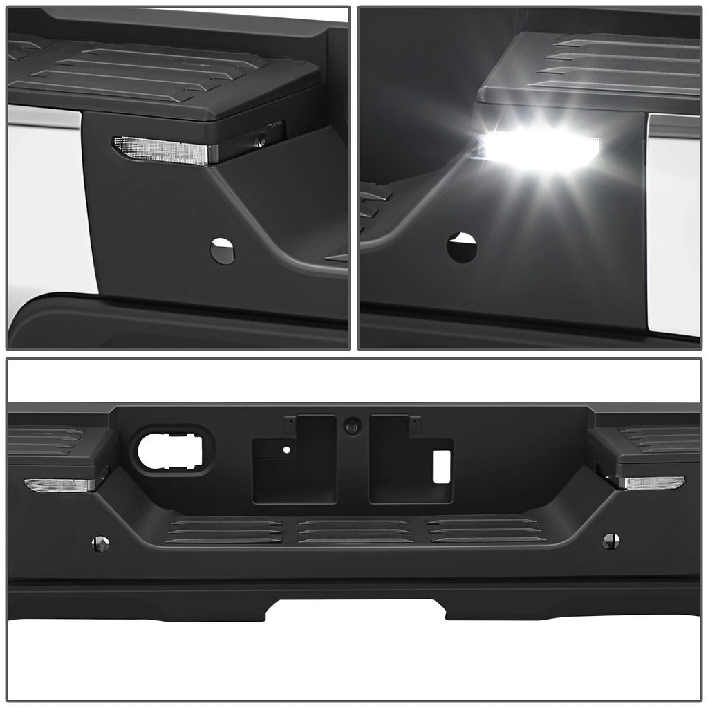 Chrome Rear Step Bumper for Toyota Tundra (2022–2026) w/Sensor Hole