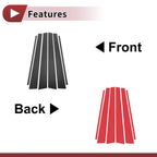 6 Pcs Car Door Pillar Window Trim for Toyota Highlander (2001–2007) Carbon Fiber