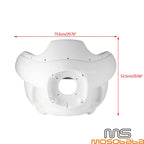 White Upper Lower Fairings w/7" Headlight & Mounts for Harley Low Rider (2016-2023)