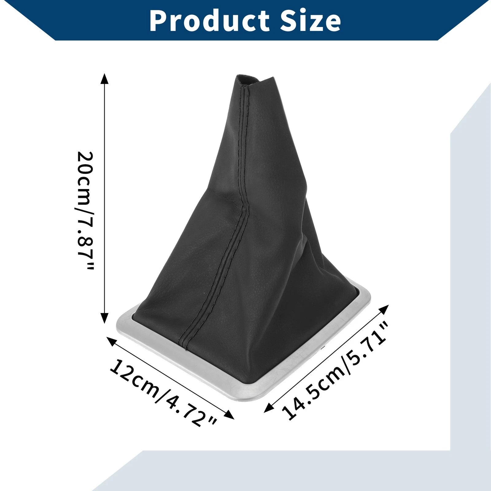 1 Pc Gear Shift Gaiter for Ford Focus MK2 (2004–2012) Black Leather