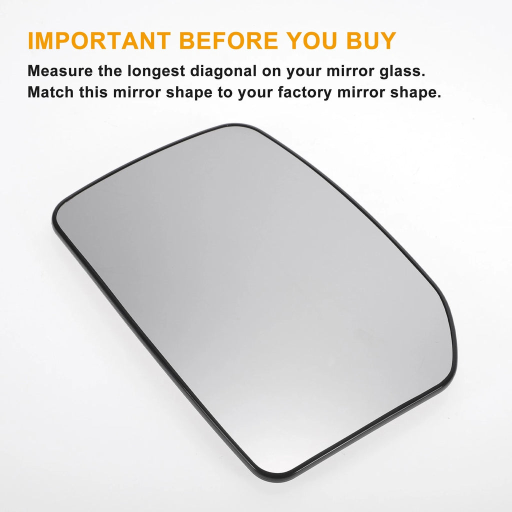 Left Upper Side Heated Convex Mirror Glass for Ford Transit MK6 MK7 (2000–2013)