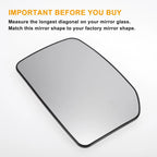 Left Upper Side Heated Convex Mirror Glass for Ford Transit MK6 MK7 (2000–2013)