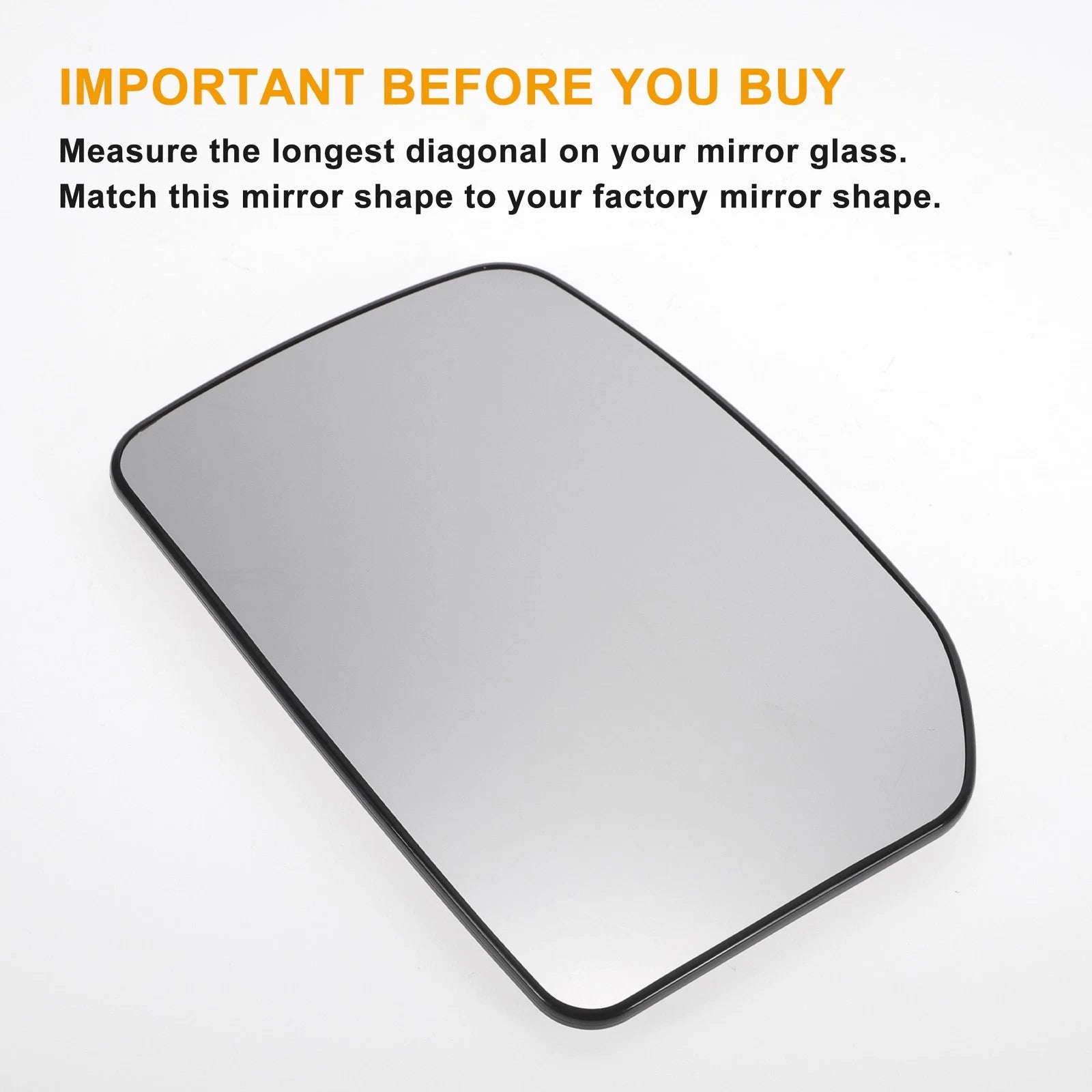 Left Upper Side Heated Convex Mirror Glass for Ford Transit MK6 MK7 (2000–2013)
