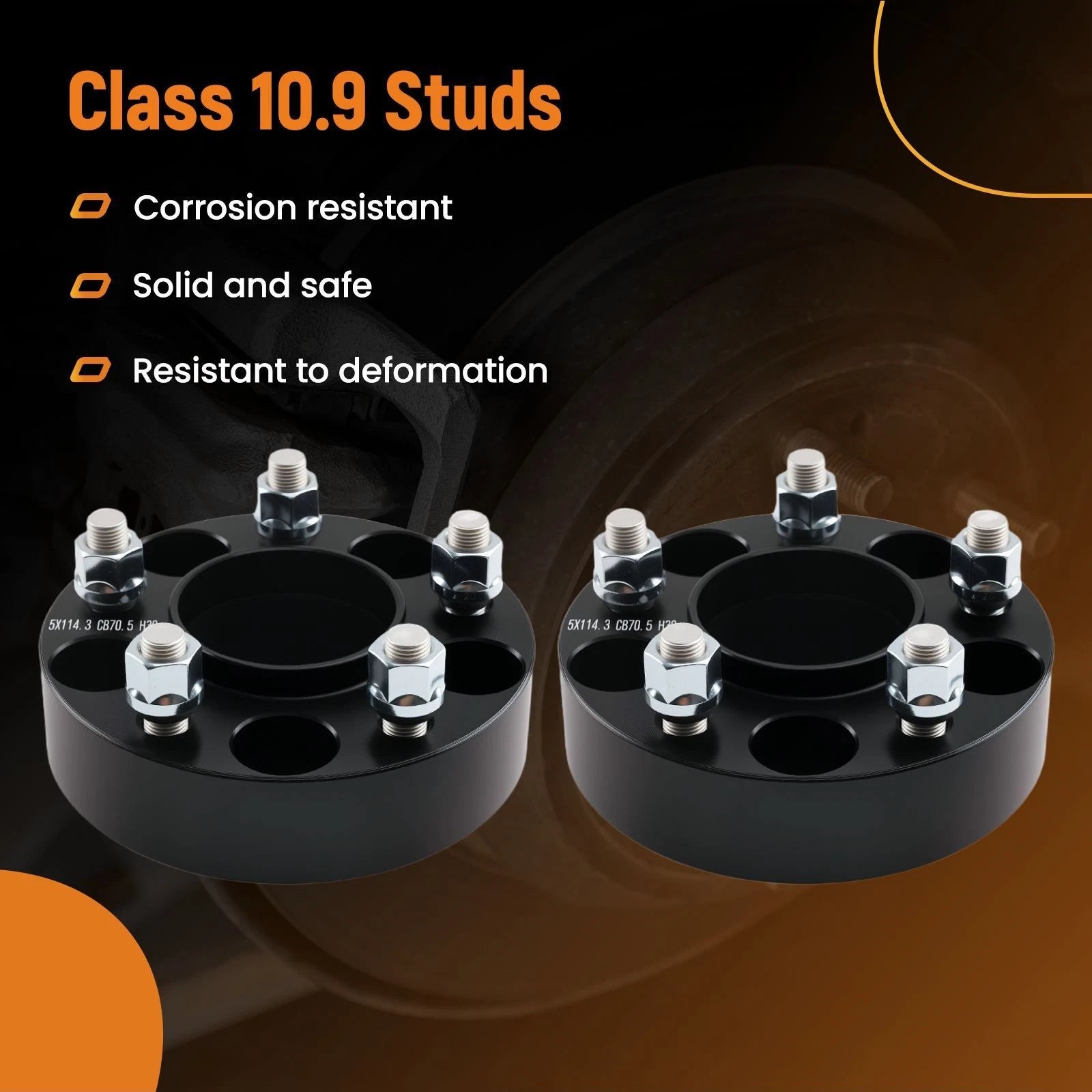 Set of 4 Wheel Spacers 38mm for Mazda B2500 B3000 B4000 Navajo (1991–2010) 70.5mm