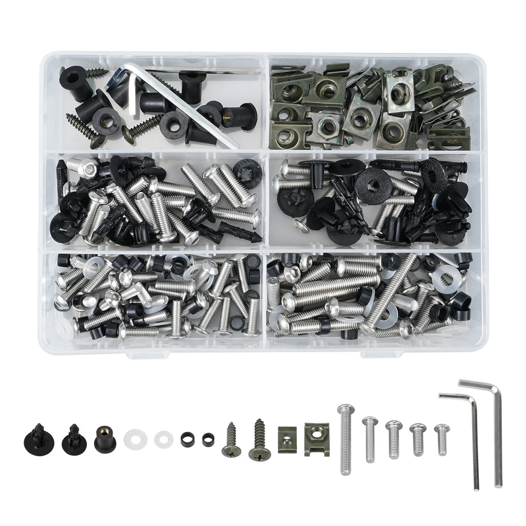 Stainless Steel Windscreen Fairing Bolts Kit for Motorcycle