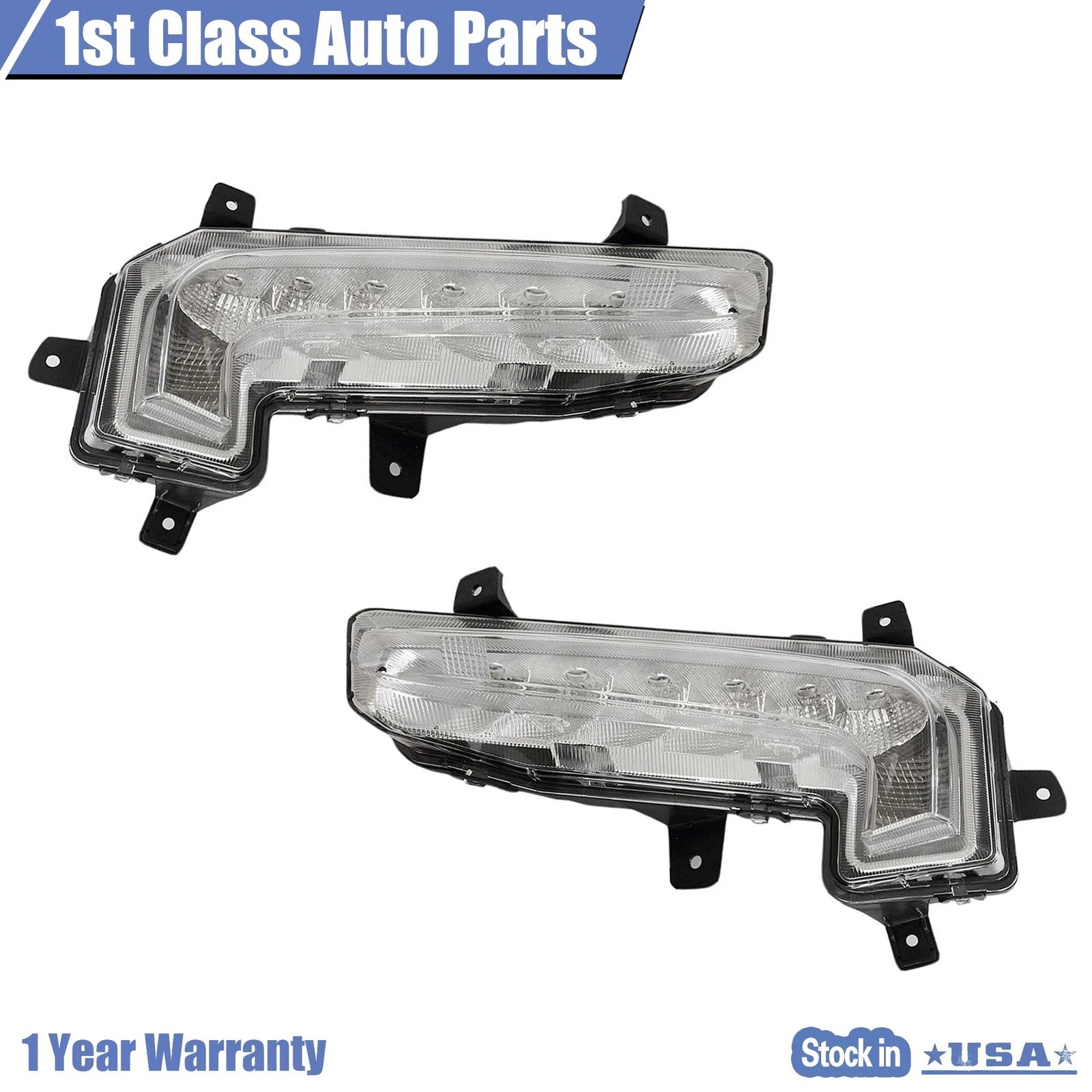Set of 2 LED Fog Lights for Chevrolet Malibu (2016–2018)
