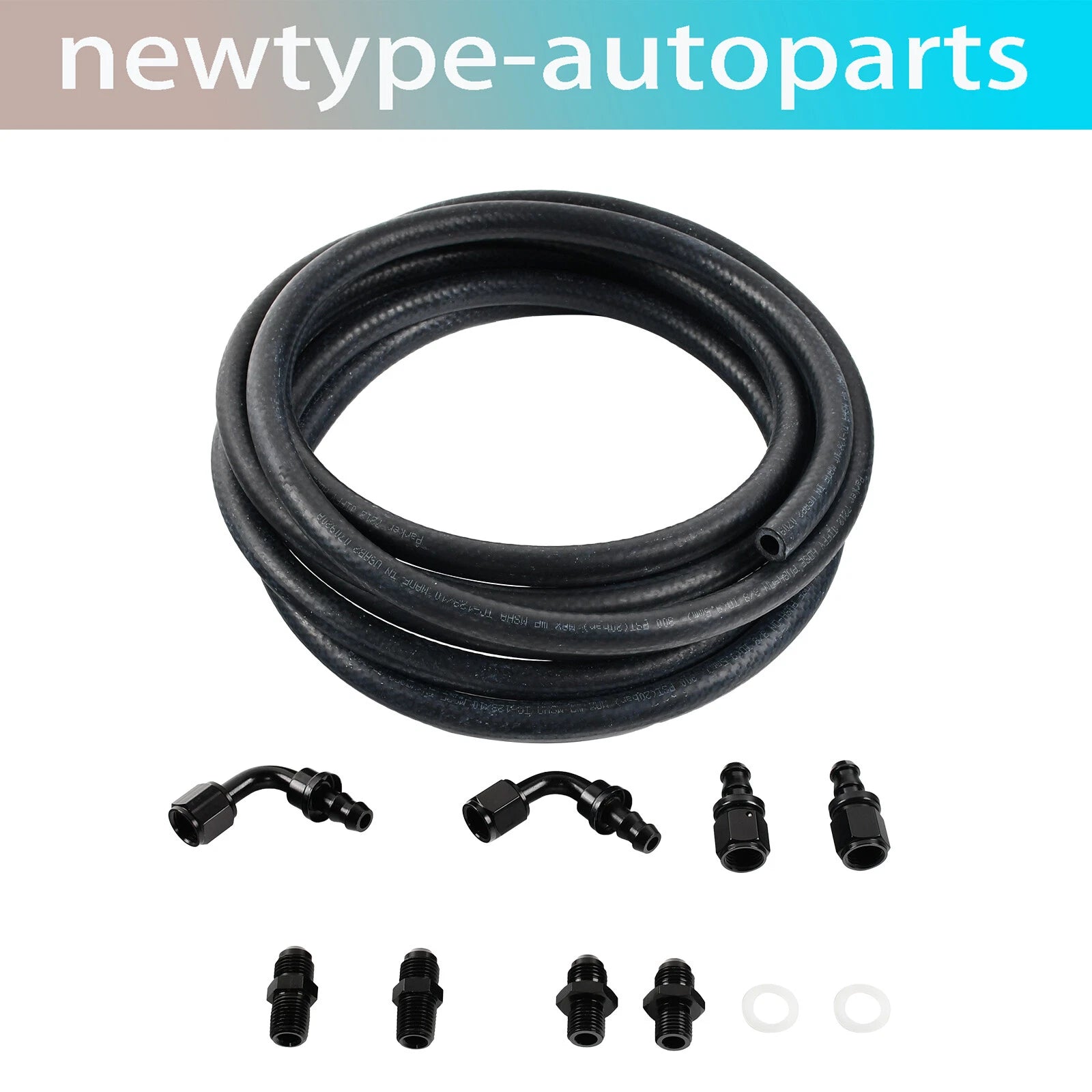 Automatic Transmission Cooler Line Kit 6AN for GM 4L60E 4L65E
