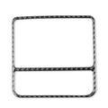 Rear Seat Air Vent Outlet Frame Cover Trim for VW Golf 8 MK8 (2021–2023)