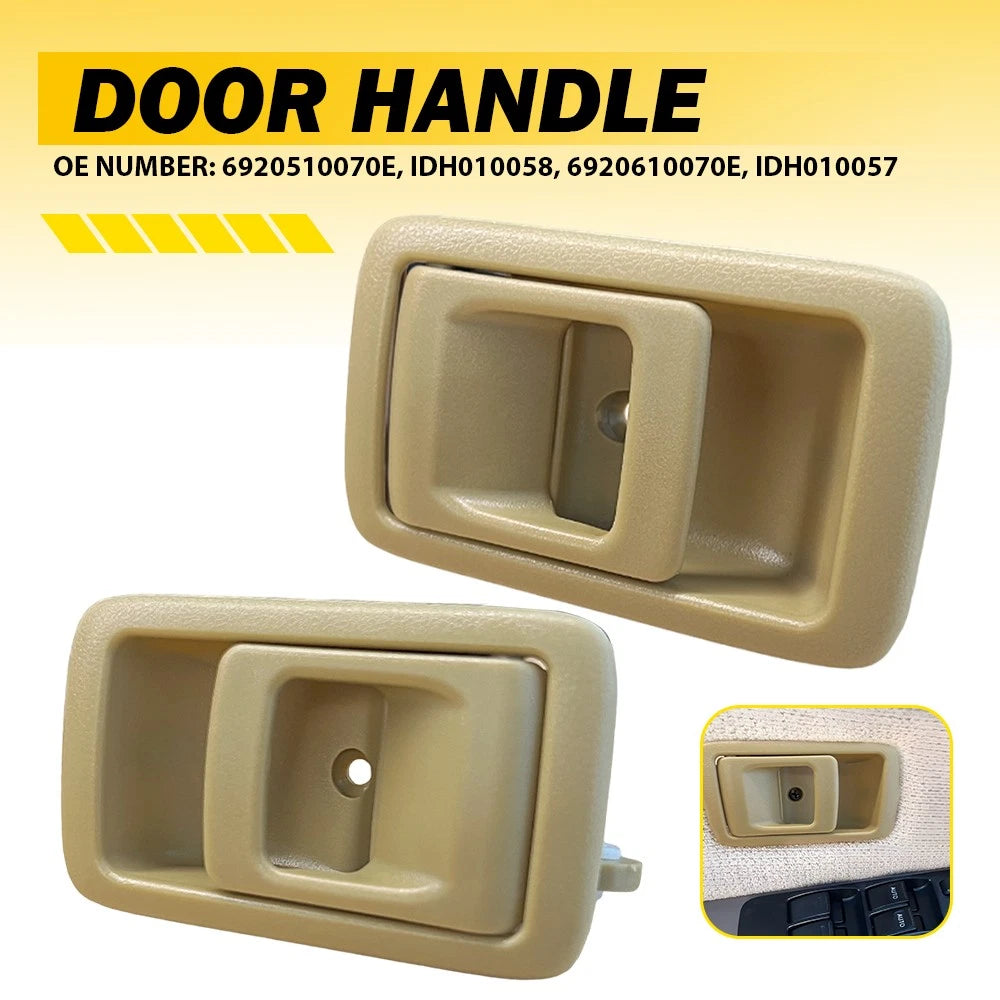 Set of 2 Interior Door Handles for Toyota Tacoma (2001–2004) 4Runner (1996–2002) Beige