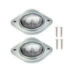 2X LED Number Plate Lights for Trailer Truck Caravan Van (12V)