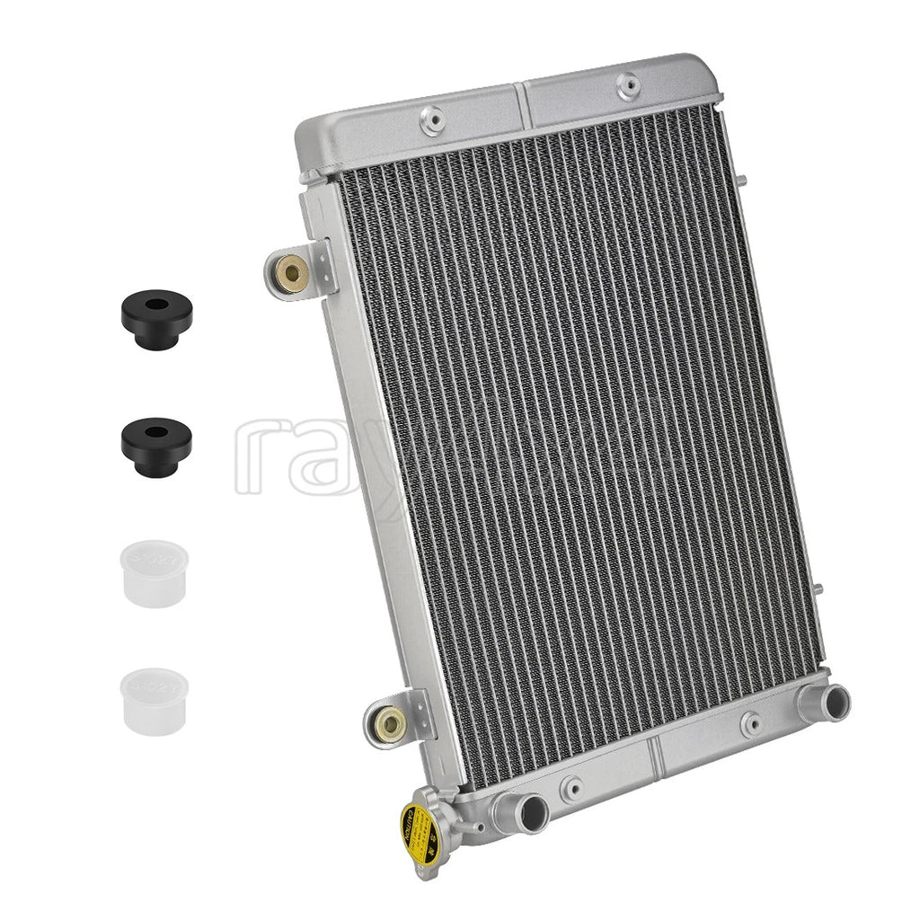 Aluminum Radiator for Polaris Ranger 500 2x4 4x4 (2007–2010) w/ Mount Bushing