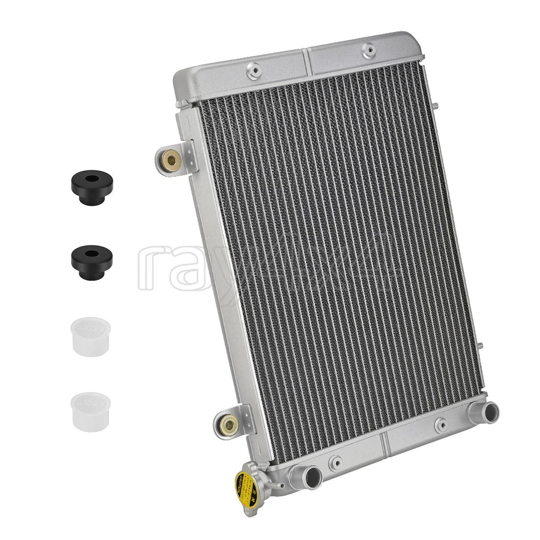 Aluminum Radiator for Polaris Ranger 500 2x4 4x4 (2007–2010) w/ Mount Bushing