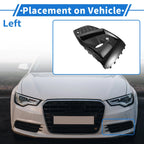 1Pc Fog Light Grill for Audi A5 (2021–2023) No. 8W6807681T ABS Black