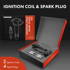 2X Ignition Coil & 4X Iridium Spark Plug for Kia Magentis (2001-2006)