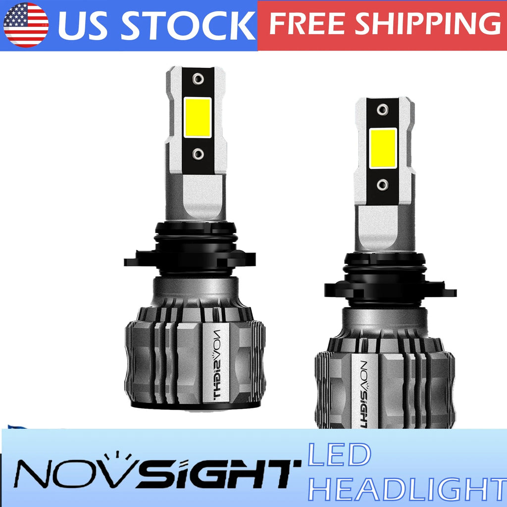 9005 HB3 LED Headlight Bulbs Kit for High Low Beam (6500K, 57000LM)