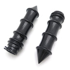 Bamboo Black Skeleton Spike Hand Grips for Harley (All Years) 1" 25mm