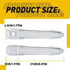 Set of 4 Gloss Chrome Door Handle Covers for Lexus GX460 (2010–2018) & 4Runner (2010–2020)