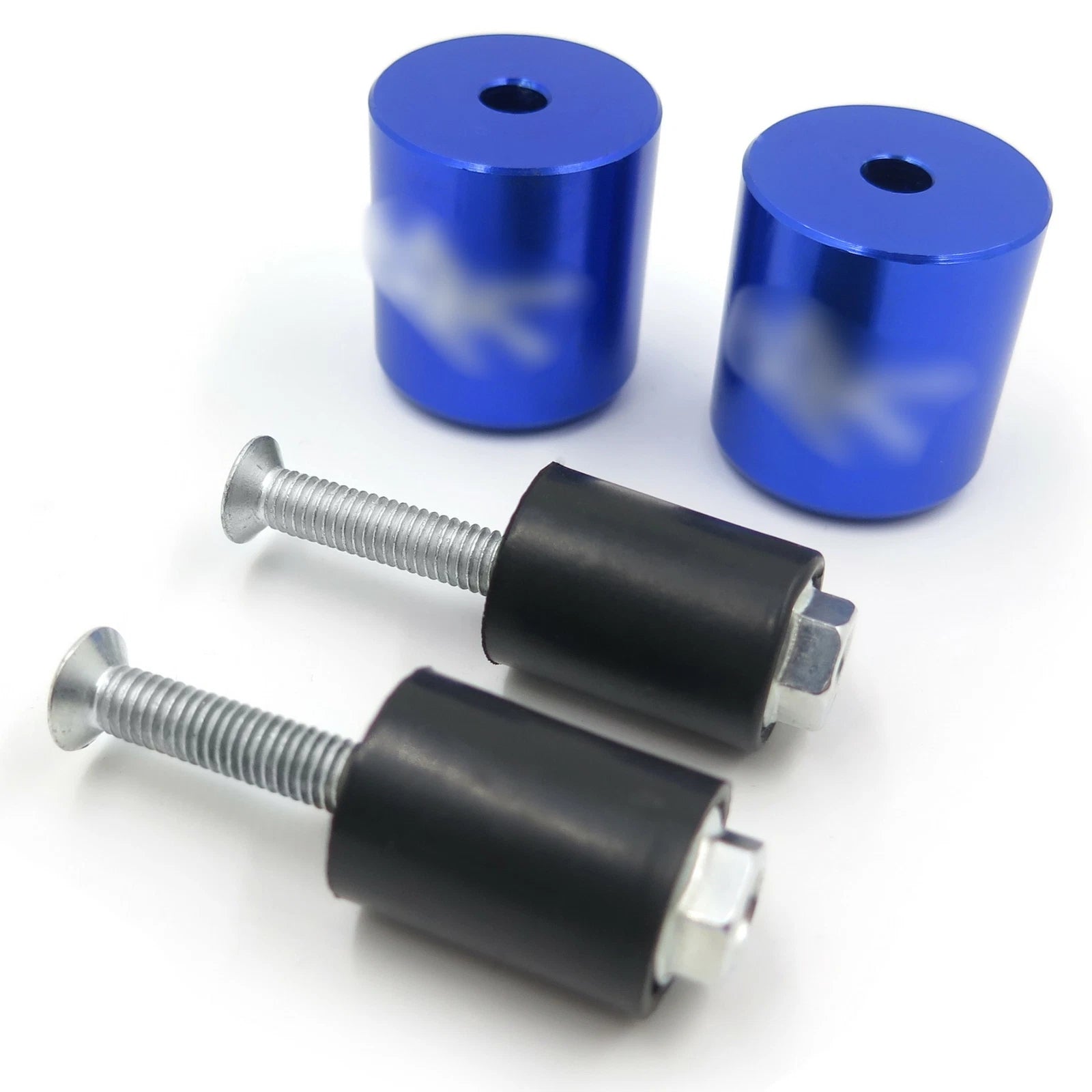 Blue Rubber Hand Bar End for Suzuki GSXR 600 750 1000 GSX1300R (1999–2012)