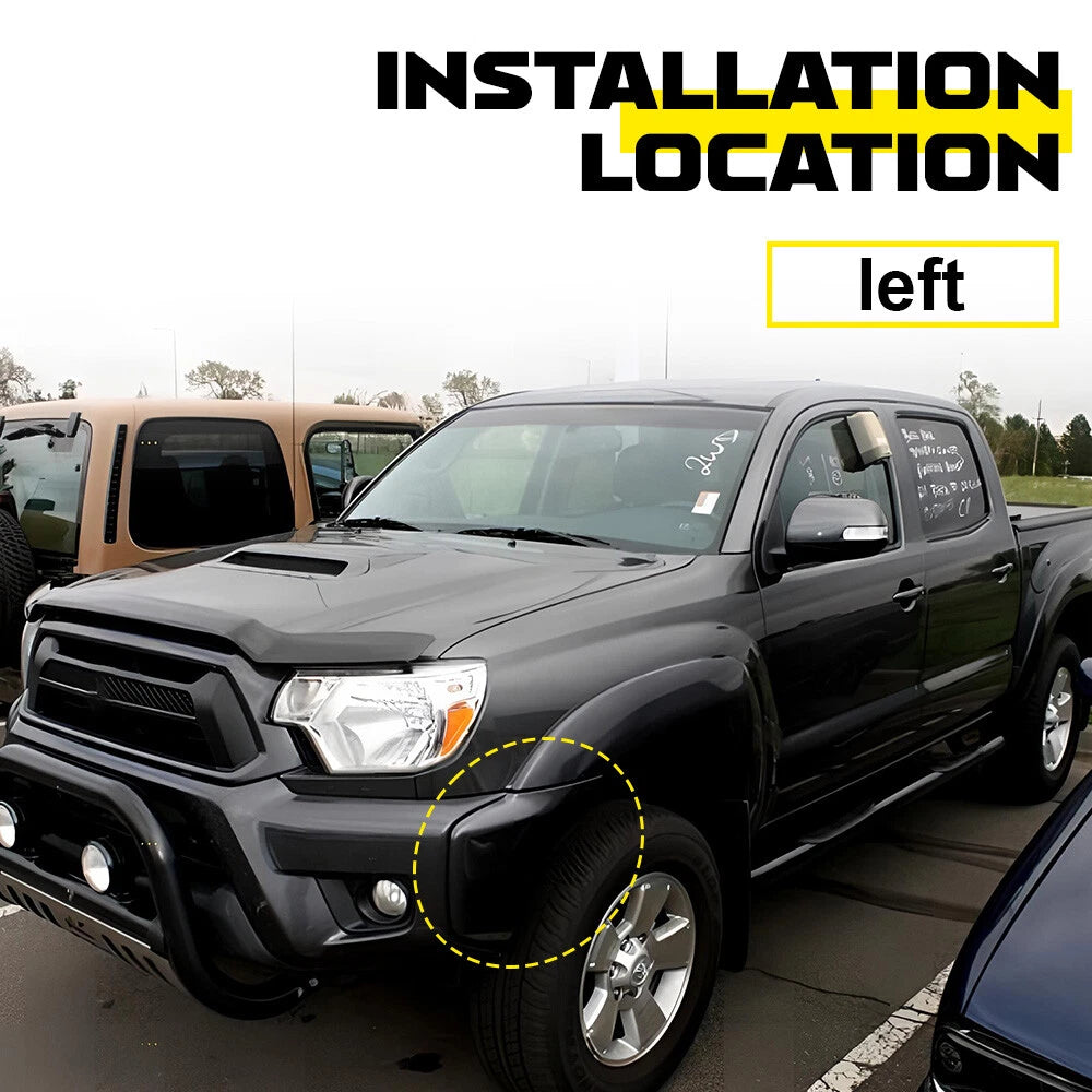 Bumper End for Toyota Tacoma (2012–2015) Front Left Textured Plastic