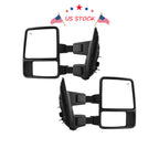 Pair Towing Mirrors with Amber Turn Signal for Ford F250 F350 (2008–2015)