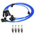 NGK Wire Set & Denso 4 Spark Plugs Kit for Chevrolet LUV 1.8L L4 (1972–1980)