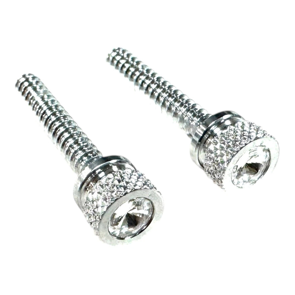 Chrome Metal Clear Jewel Crystal Long Dash Screws for Freightliner (2005–2015)